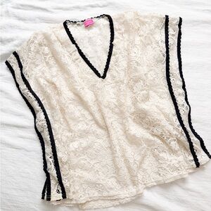 Betsey Johnson Lace Swim Cover